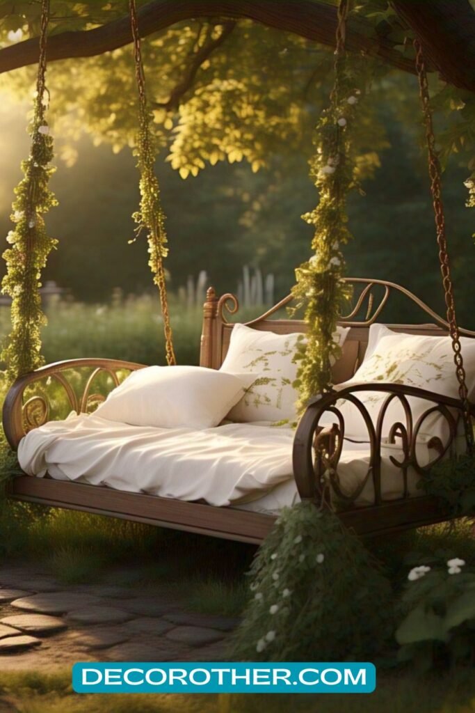 Cottagecore Swing Bed