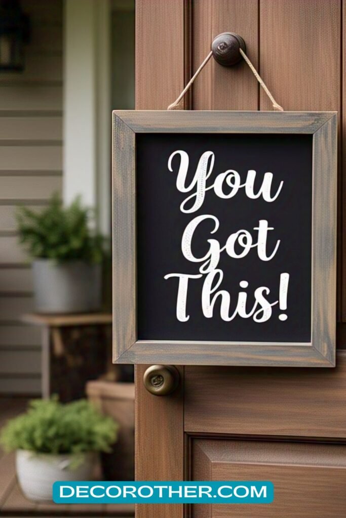 Chalkboard Door Hanger