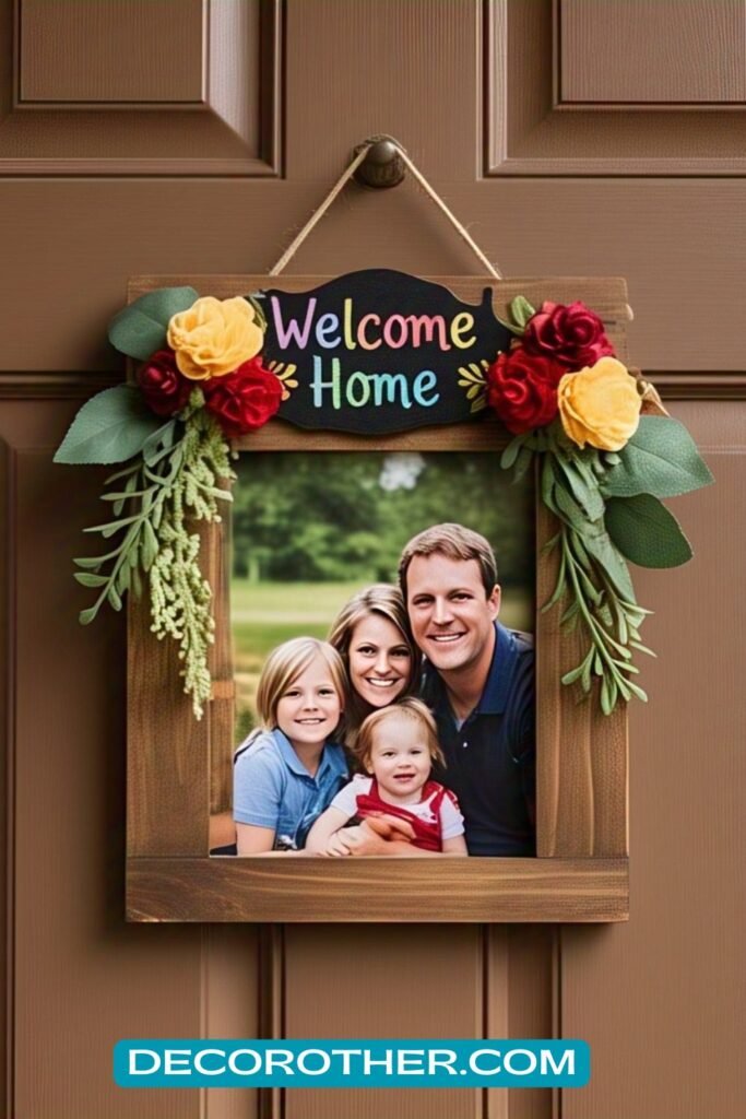 DIY Photo Frame Door Hanger