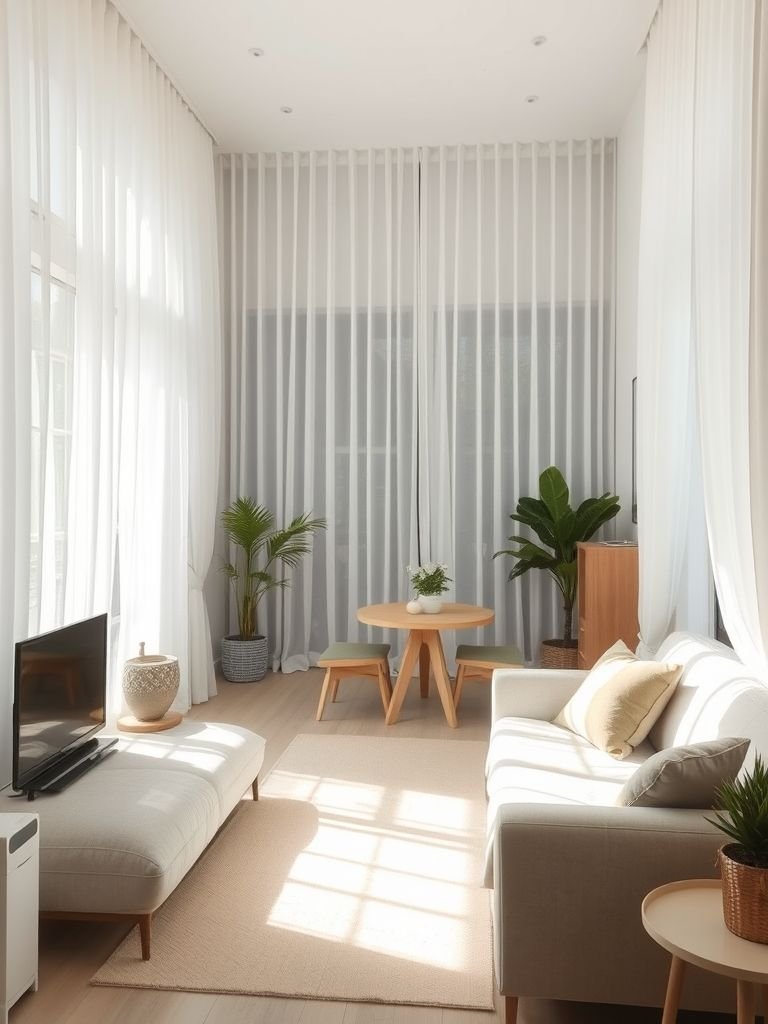 Opt for Light and Airy Curtains