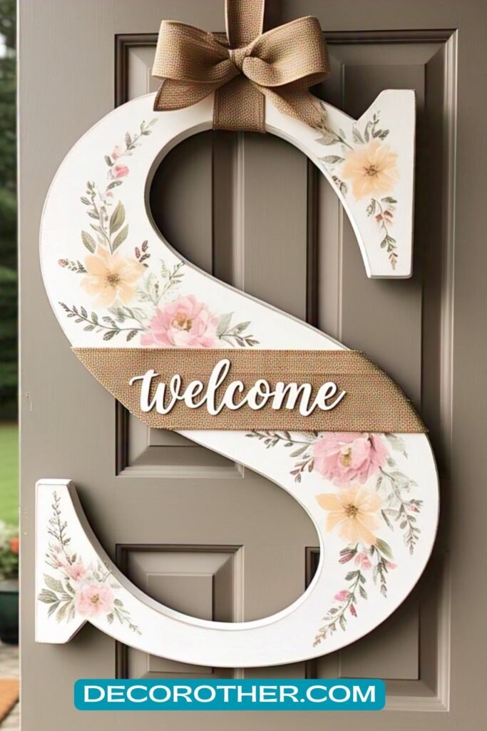 Personalized Monogram Door Hanger