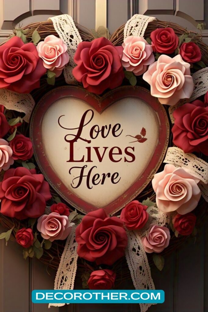 Valentine’s Day Heart Wreath